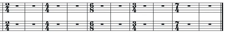 Whole measure rests
